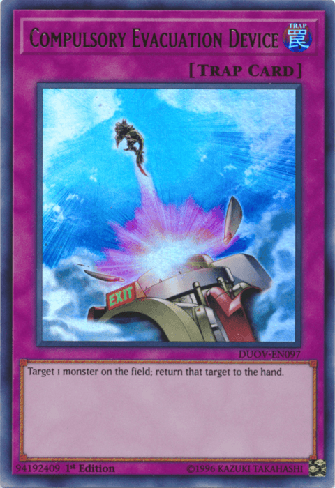 Compulsory Evacuation Device [DUOV-EN097] Ultra Rare (ONLINE ORDER ONLY)
