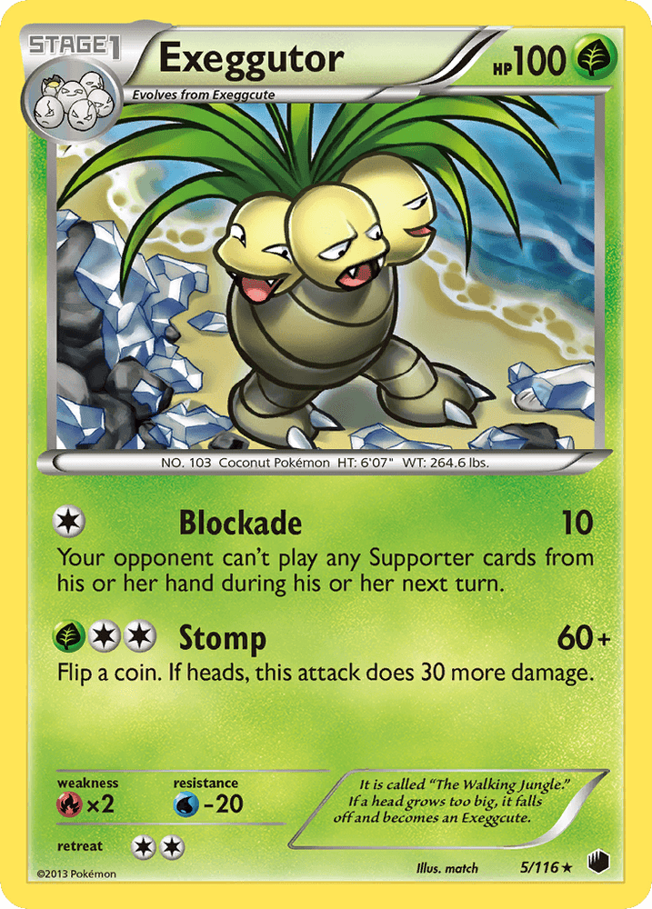 Exeggutor (5/116) [Black & White: Plasma Freeze] (Online Only)