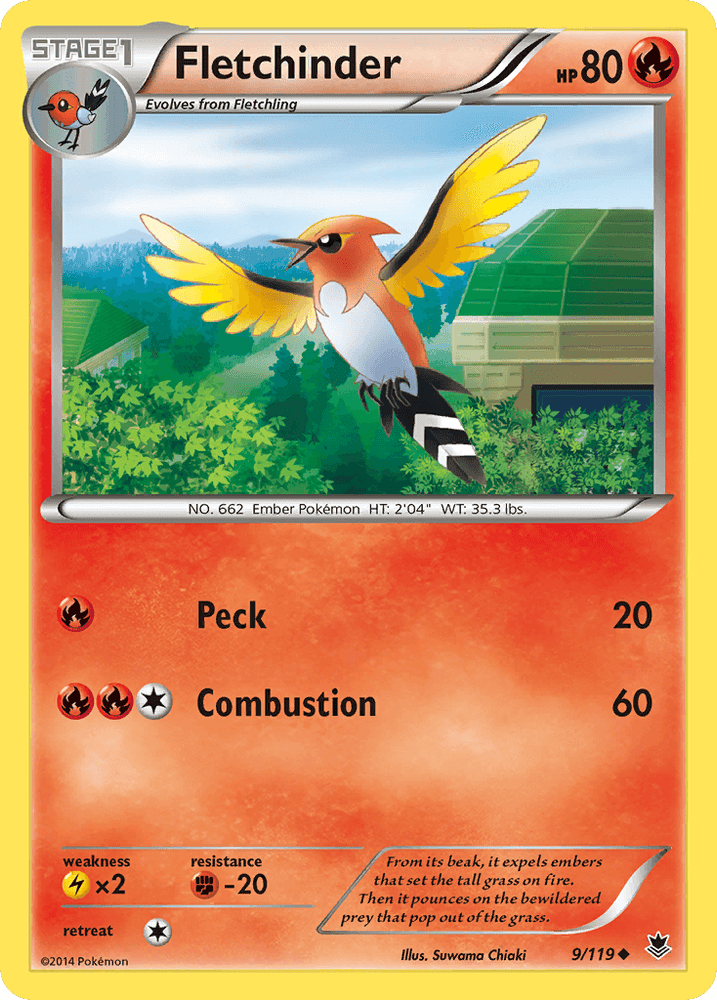 Fletchinder (9/119) [XY: Phantom Forces] (Online Only)