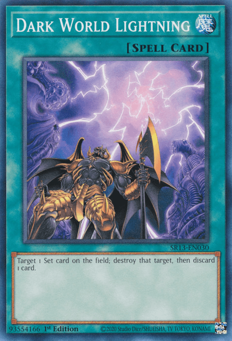 Dark World Lightning [SR13-EN030] Common (ONLINE ORDER ONLY)