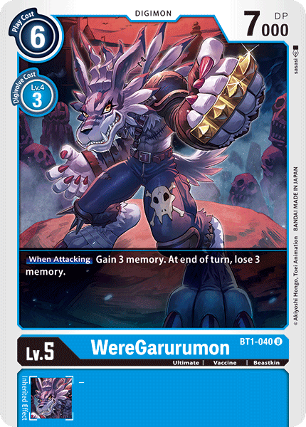 WereGarurumon [BT1-040] [Release Special Booster Ver.1.0] (ONLINE ORDER ONLY)