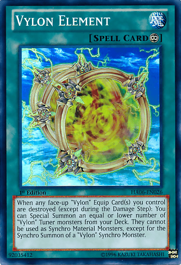 Vylon Element [HA06-EN026] Super Rare (ONLINE ORDER ONLY)