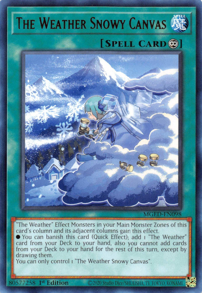 The Weather Snowy Canvas [MGED-EN098] Rare (ONLINE ORDER ONLY)