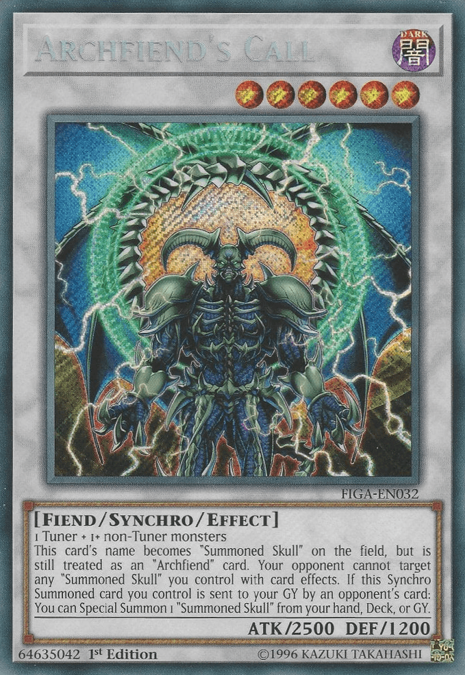 Archfiend's Call [FIGA-EN032] Secret Rare (ONLINE ORDER ONLY)