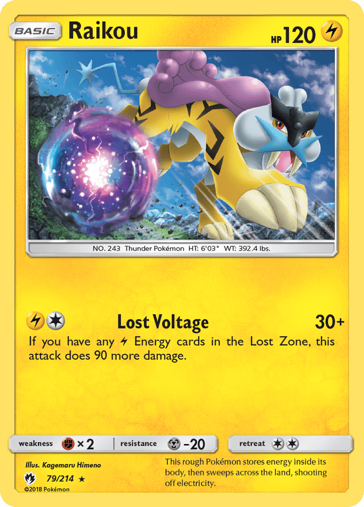 Raikou (79/214) [Sun & Moon: Lost Thunder] (Online Only)