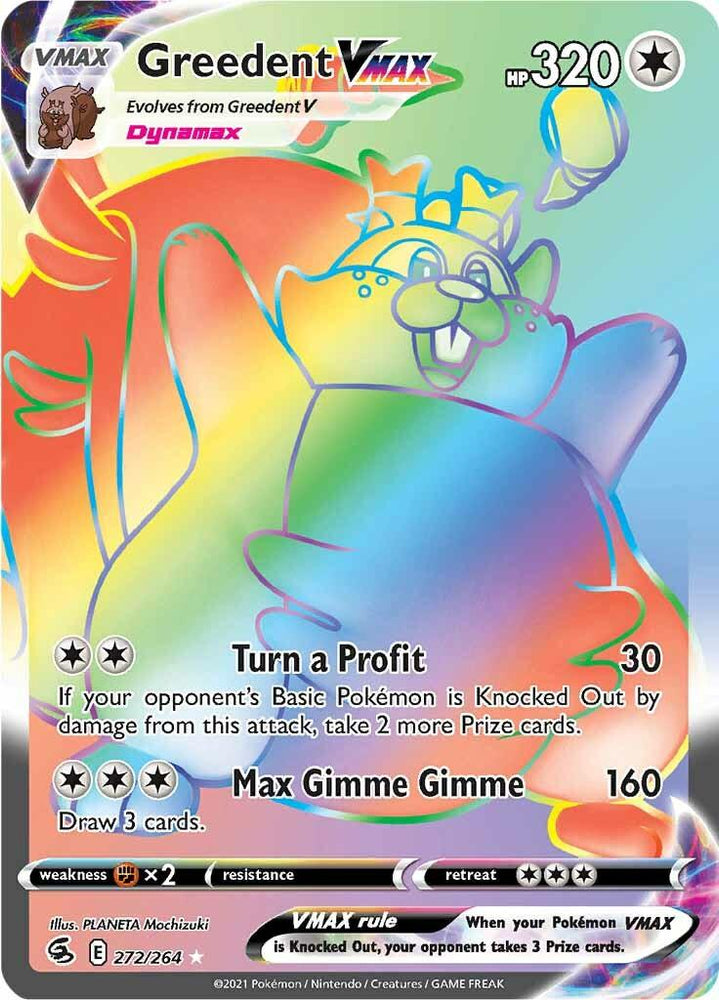 Greedent VMAX (272/264) [Sword & Shield: Fusion Strike] (Online Only)