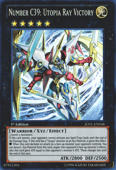 Number C39: Utopia Ray Victory [JOTL-EN048] Super Rare (ONLINE ORDER ONLY)
