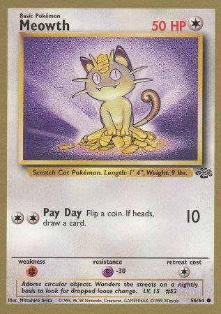 Meowth (56/64) (Gold Bordered Promo) [Jungle Unlimited] (Online Only)
