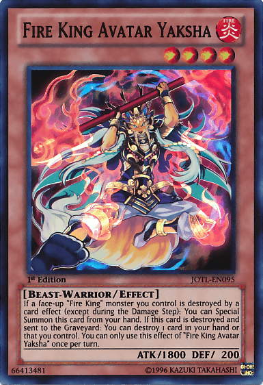 Fire King Avatar Yaksha [JOTL-EN095] Super Rare (ONLINE ORDER ONLY)