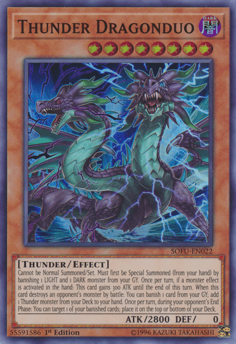 Thunder Dragonduo [SOFU-EN022] Super Rare (ONLINE ORDER ONLY)