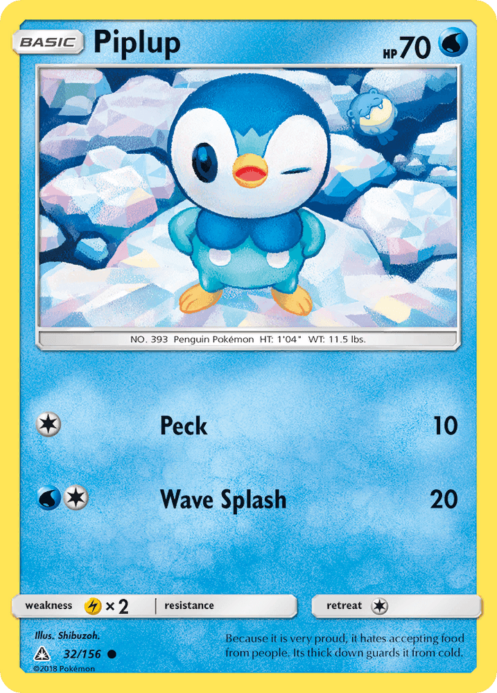 Piplup (32/156) [Sun & Moon: Ultra Prism] (Online Only)