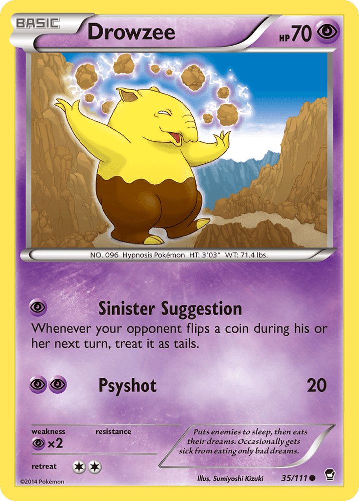 Drowzee (35/111) [XY: Furious Fists] (Online Only)