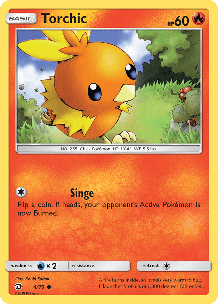 Torchic (4/70) [Sun & Moon: Dragon Majesty] (Online Only)