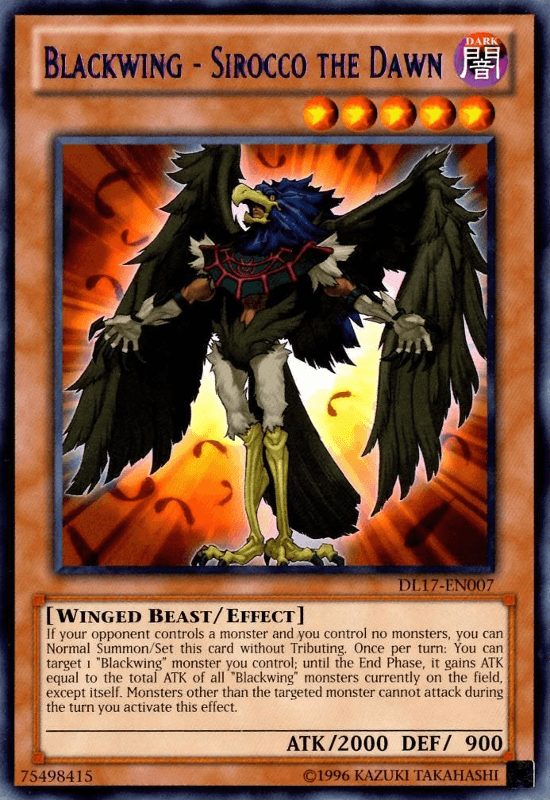Blackwing - Sirocco the Dawn (Purple) [DL17-EN007] Rare (ONLINE ORDER ONLY)
