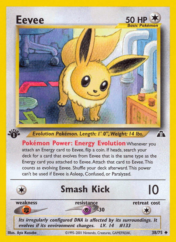 Eevee (38/75) [Neo Discovery 1st Edition] (Online Only)