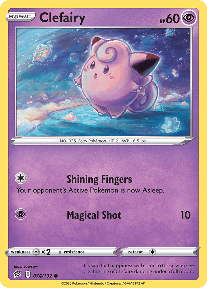 Clefairy (074/192) [Sword & Shield: Rebel Clash] (Online Only)