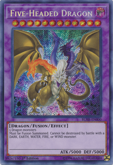 Five-Headed Dragon [BLHR-EN000] Secret Rare (ONLINE ORDER ONLY)