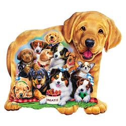 Shapes - Puppy Palooza 500 Piece Jigsaw Puzzle (ONLINE ORDER ONLY)
