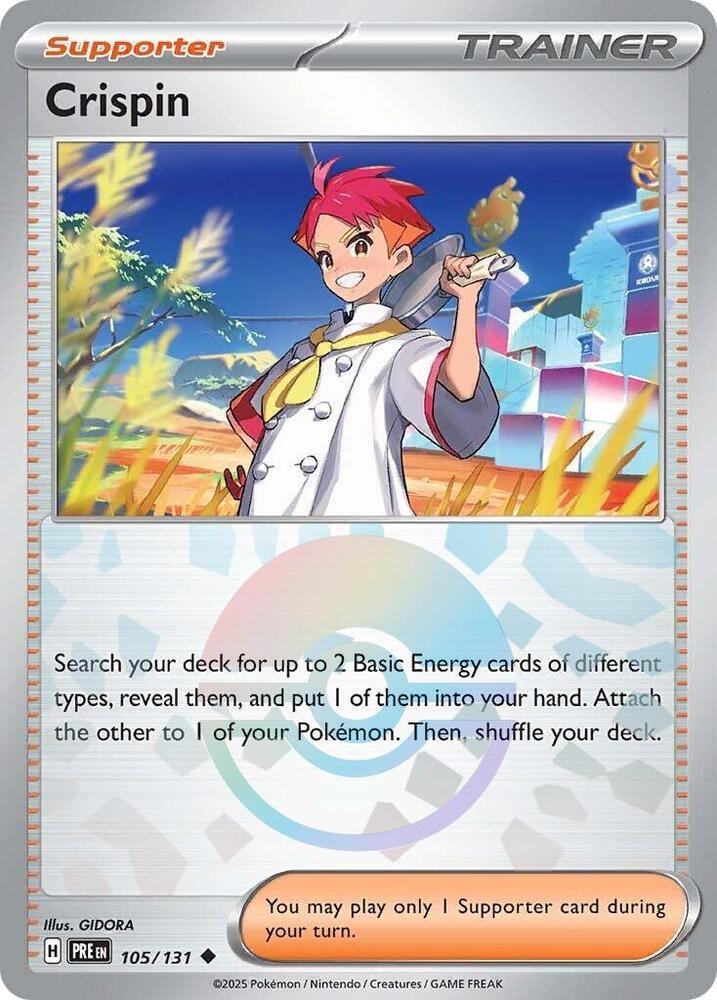 Crispin (105/131) (Poke Ball Pattern) [Scarlet & Violet: Prismatic Evolutions] (Online Only)
