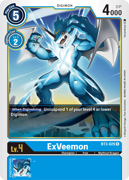 ExVeemon [BT3-025] [Release Special Booster Ver.1.5] (ONLINE ORDER ONLY)