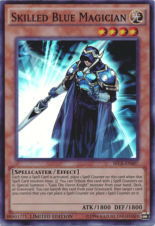 Skilled Blue Magician [SECE-ENS07] Super Rare (ONLINE ORDER ONLY)