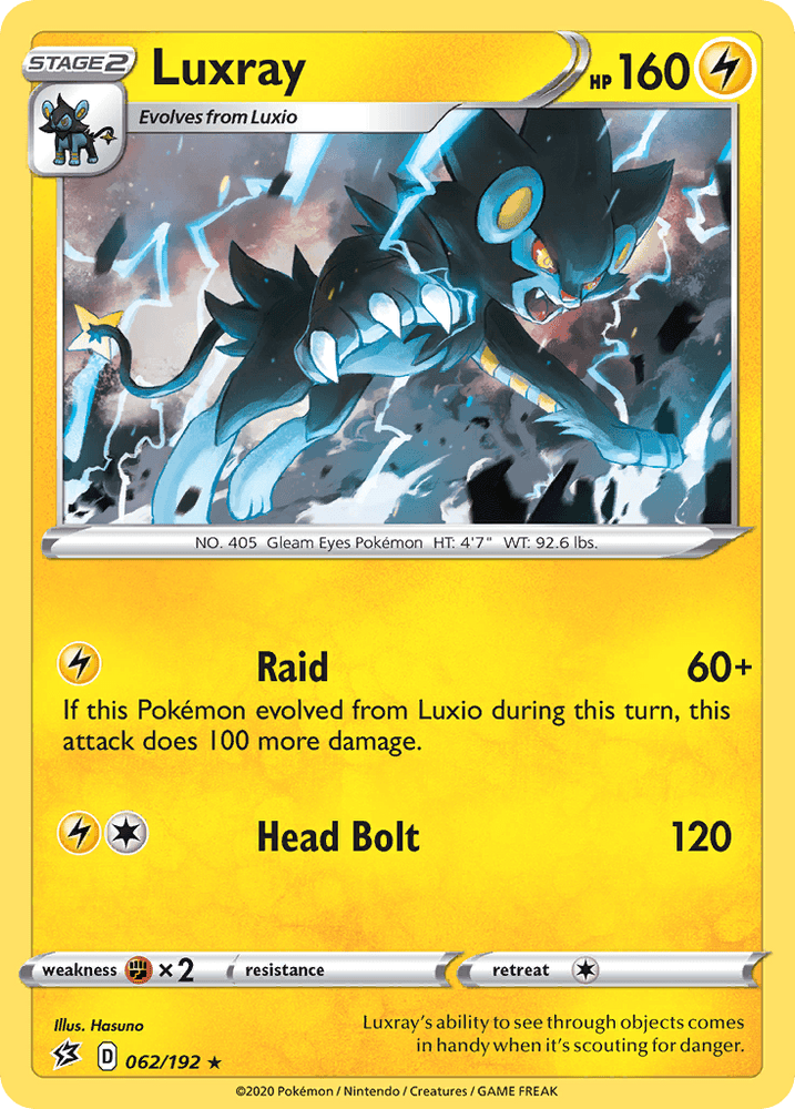 Luxray (062/192) [Sword & Shield: Rebel Clash] (Online Only)