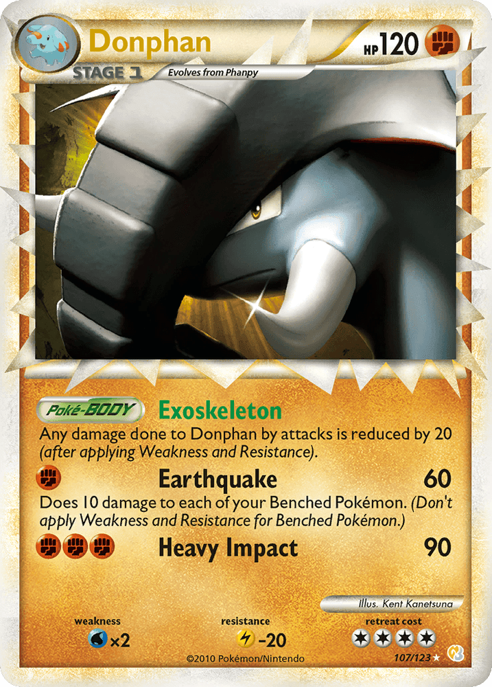 Donphan (107/123) [HeartGold & SoulSilver: Base Set] (Online Only)