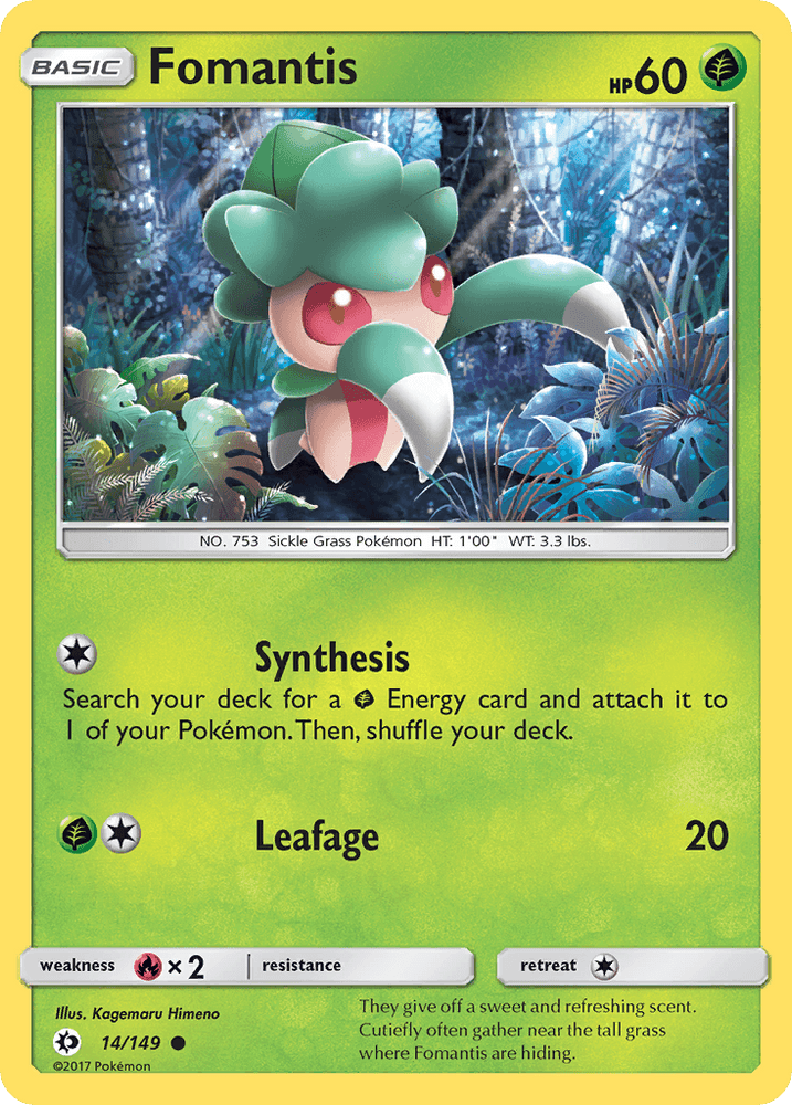 Fomantis (14/149) [Sun & Moon: Base Set] (Online Only)