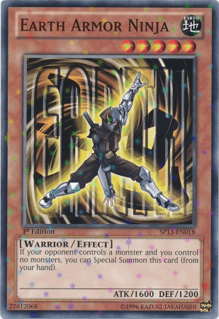 Earth Armor Ninja [SP13-EN018] Starfoil Rare (ONLINE ORDER ONLY)