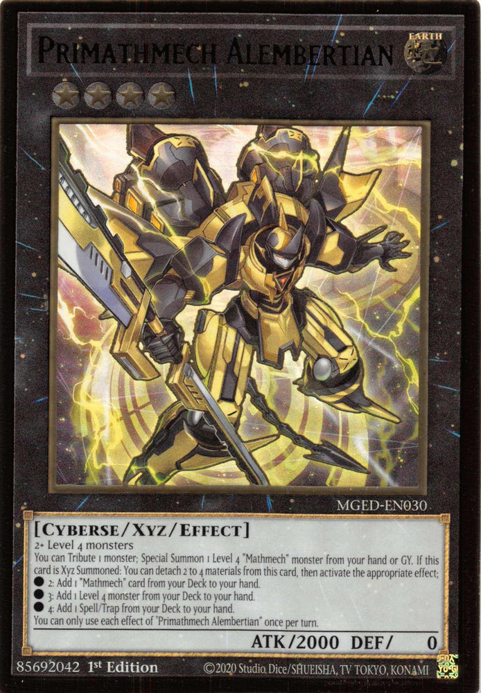 Primathmech Alembertian [MGED-EN030] Gold Rare (ONLINE ORDER ONLY)