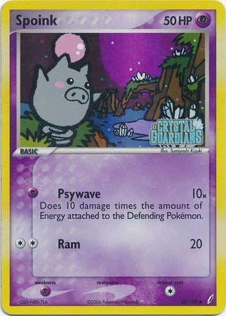 Spoink (62/100) (Stamped) [EX: Crystal Guardians] (Online Only)