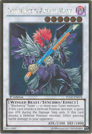 Blackwing Armed Wing [PGLD-EN078] Gold Rare (ONLINE ORDER ONLY)