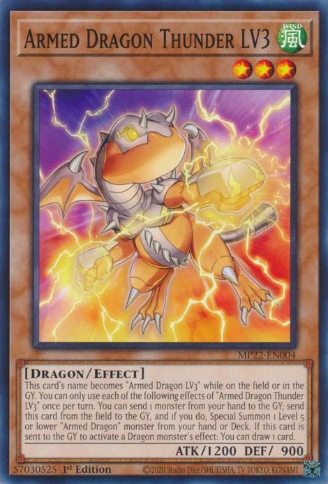 Armed Dragon Thunder LV3 [MP22-EN004] Common (ONLINE ORDER ONLY)