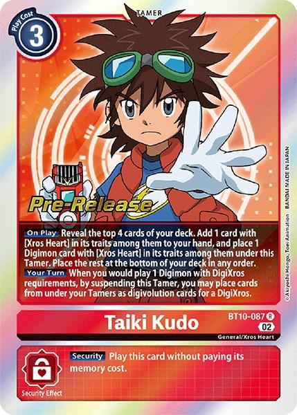 Taiki Kudo [BT10-087] [Xros Encounter Pre-Release Cards] (ONLINE ORDER ONLY)