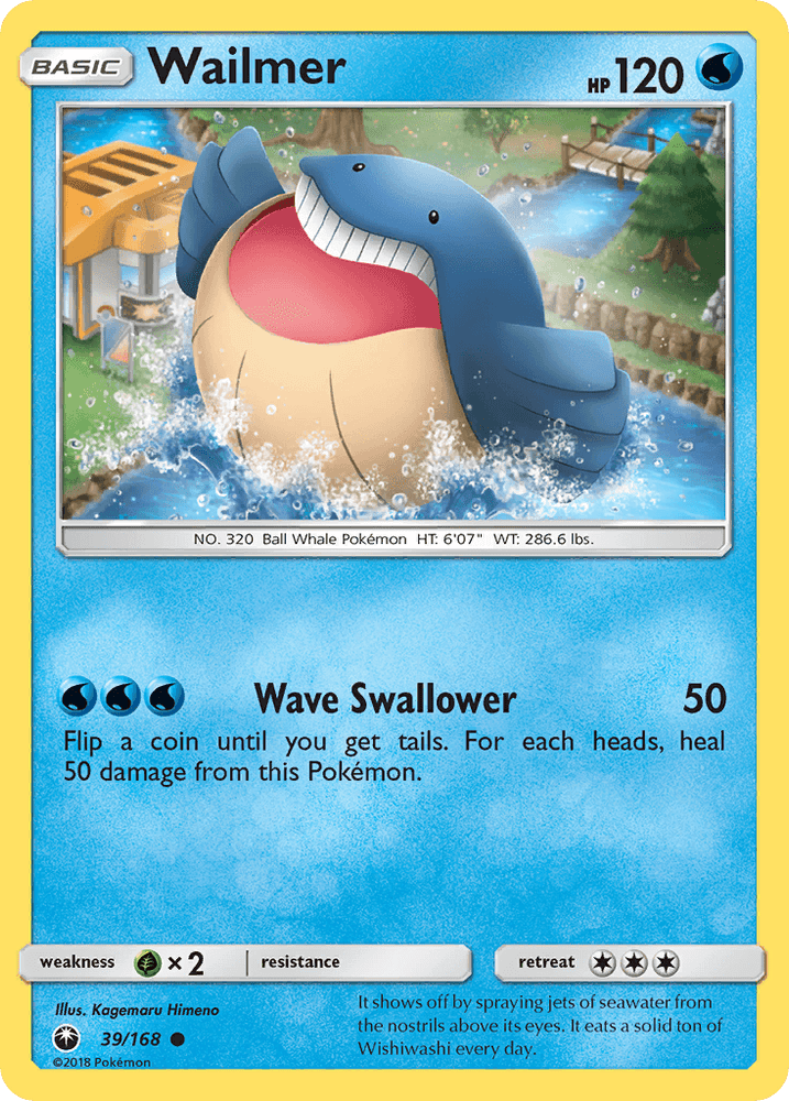 Wailmer (39/168) [Sun & Moon: Celestial Storm] (Online Only)