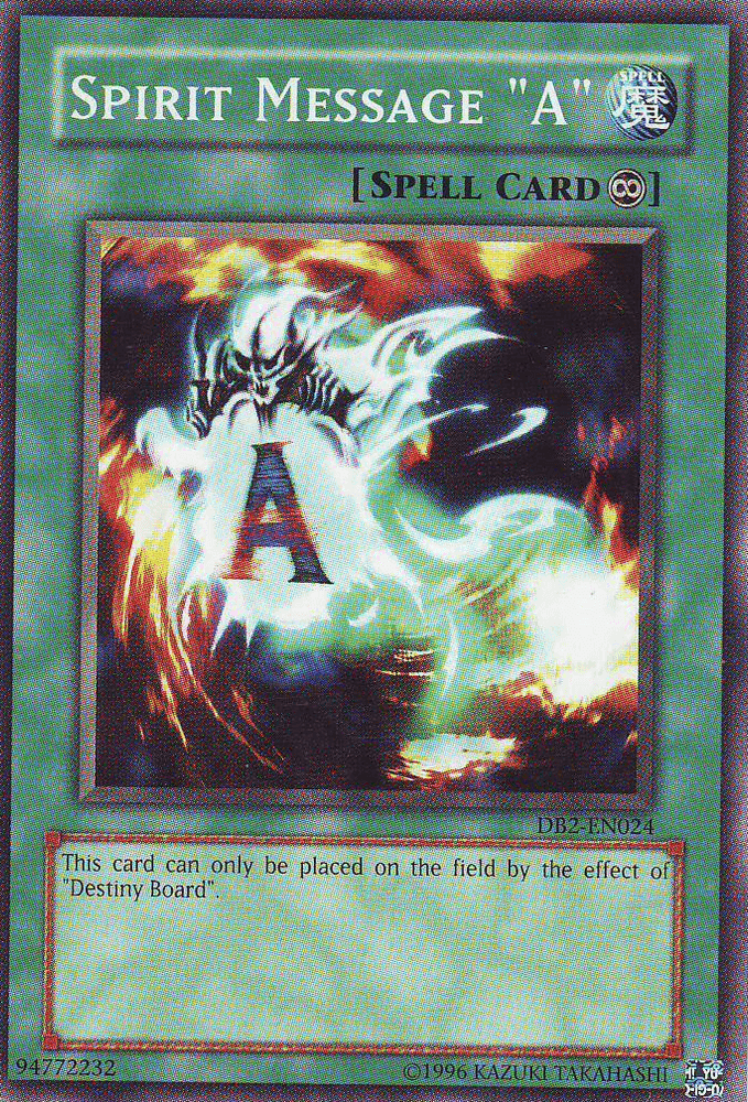 Spirit Message "A" [DB2-EN024] Common (ONLINE ORDER ONLY)