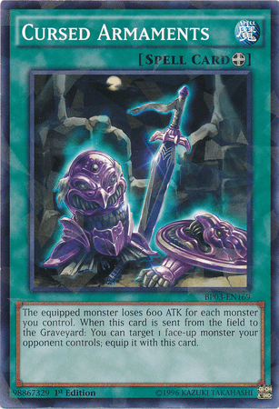 Cursed Armaments [BP03-EN169] Shatterfoil Rare (ONLINE ORDER ONLY)