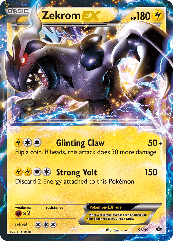 Zekrom EX (51/99) [Black & White: Next Destinies] (Online Only)