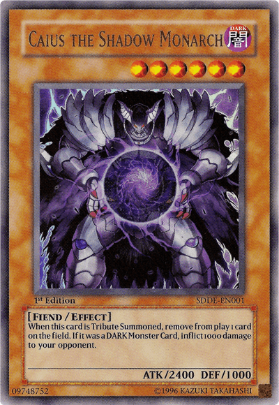 Caius the Shadow Monarch [SDDE-EN001] Ultra Rare (ONLINE ORDER ONLY)