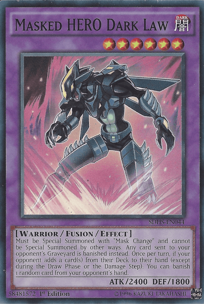 Masked Hero Dark Law [SDHS-EN044] Super Rare (ONLINE ORDER ONLY)