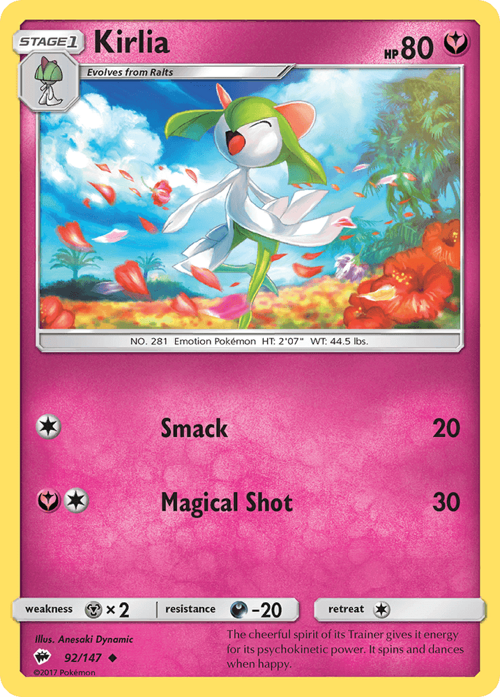 Kirlia (92/147) [Sun & Moon: Burning Shadows] (Online Only)