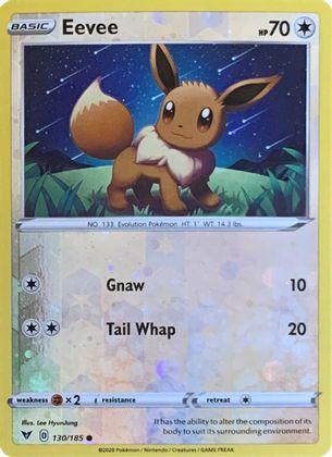 Eevee (130/185) (Reverse Cosmos Holo) [Sword & Shield: Vivid Voltage] (Online Only)