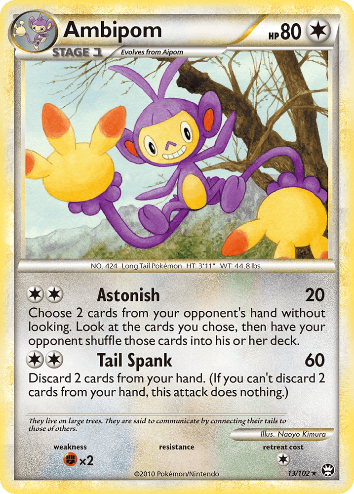 Ambipom (13/102) [HeartGold & SoulSilver: Triumphant] (Online Only)