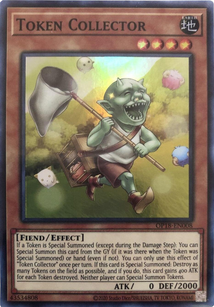 Token Collector [OP18-EN008] Super Rare (ONLINE ORDER ONLY)