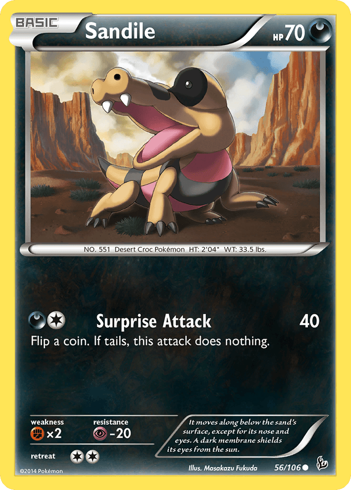 Sandile (56/106) [XY: Flashfire] (Online Only)