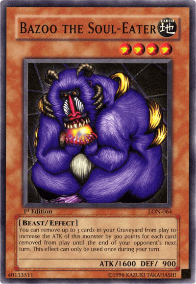 Bazoo the Soul-Eater [LON-064] Super Rare (ONLINE ORDER ONLY)