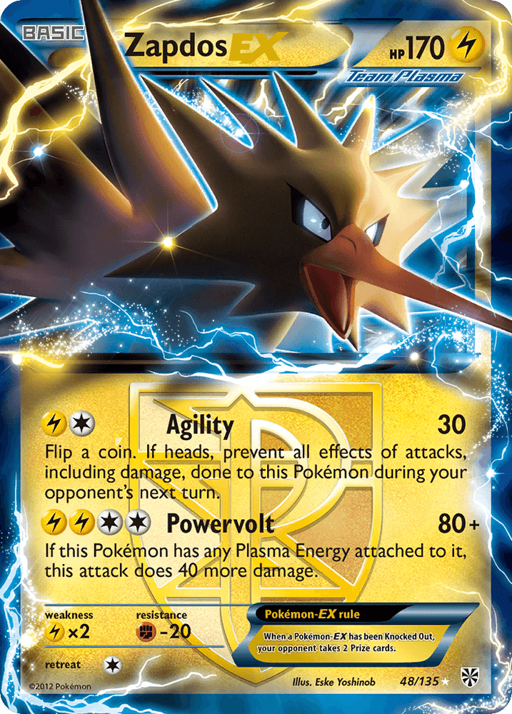 Zapdos EX (48/135) [Black & White: Plasma Storm] (Online Only)