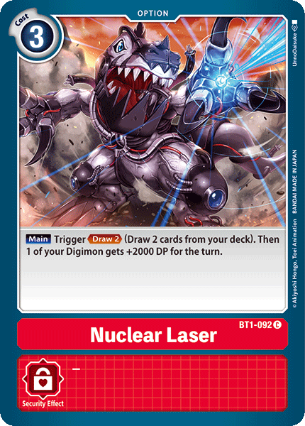 Nuclear Laser [BT1-092] [Release Special Booster Ver.1.0] (ONLINE ORDER ONLY)