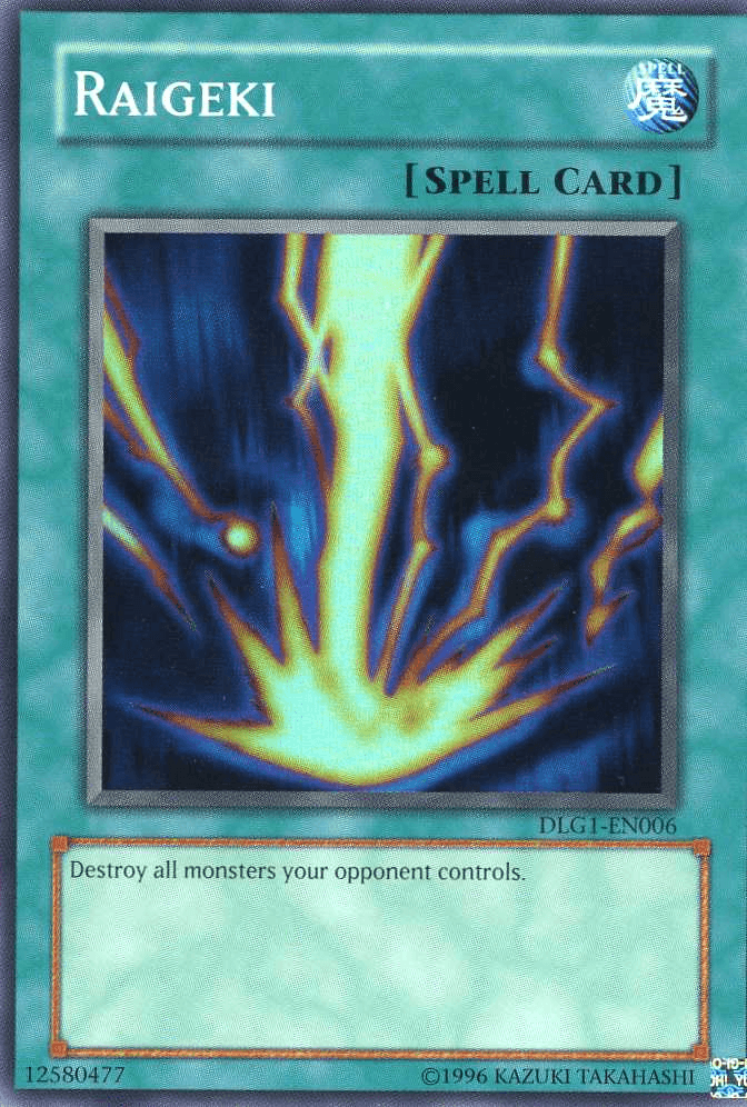Raigeki [DLG1-EN006] Super Rare (ONLINE ORDER ONLY)