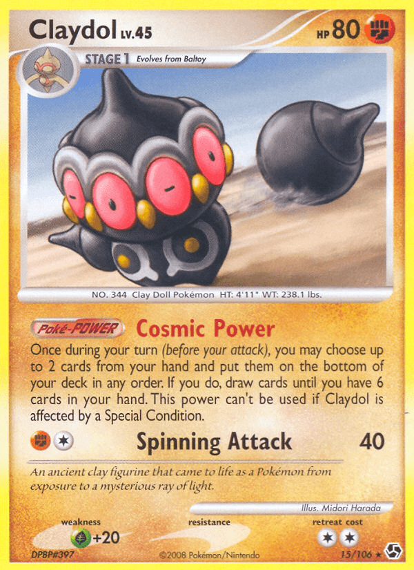 Claydol (15/106) [Diamond & Pearl: Great Encounters] (Online Only)